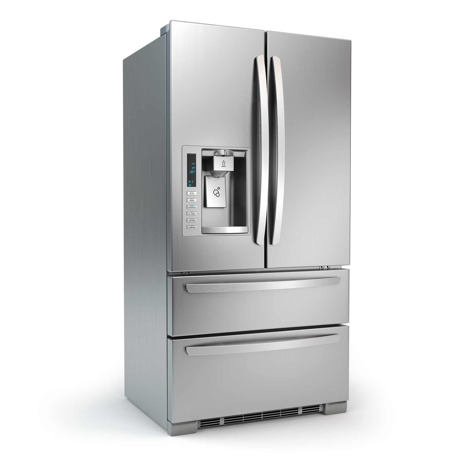 Stainless steel medical-grade freezer cabinet